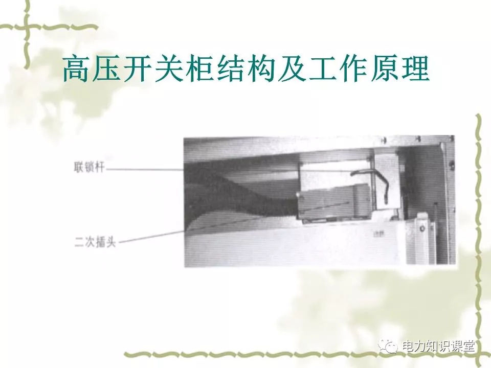 高壓開關柜結構和工作原理