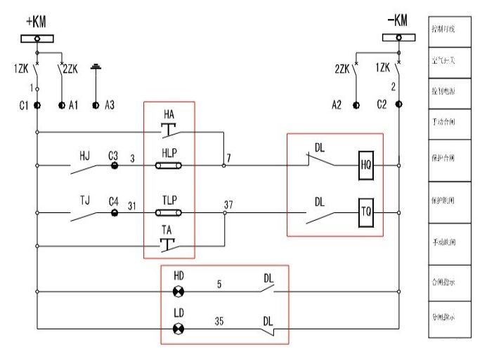 干貨開關(guān)柜二級(jí)電路知識(shí)和接線圖~